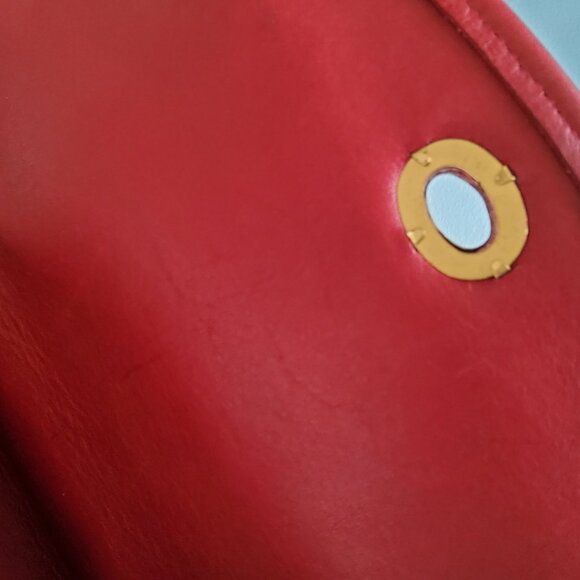 Vintage Coach Manor Crossbody handbag in Burgundy/Red 9977 + Hangtag - Picture 12 of 14